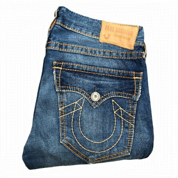 Vintage 2004-2007 True Religion Jeans Size 33 Blue - Picture 1 of 8